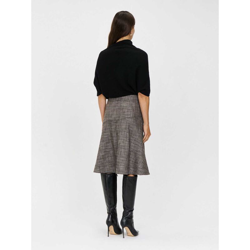 Veronika Maine European Check Belted Wrap Skirt image number 1